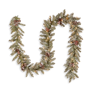 National Tree Company 9 Ft. Dunhill Fir Garland With Clear Lights In Green