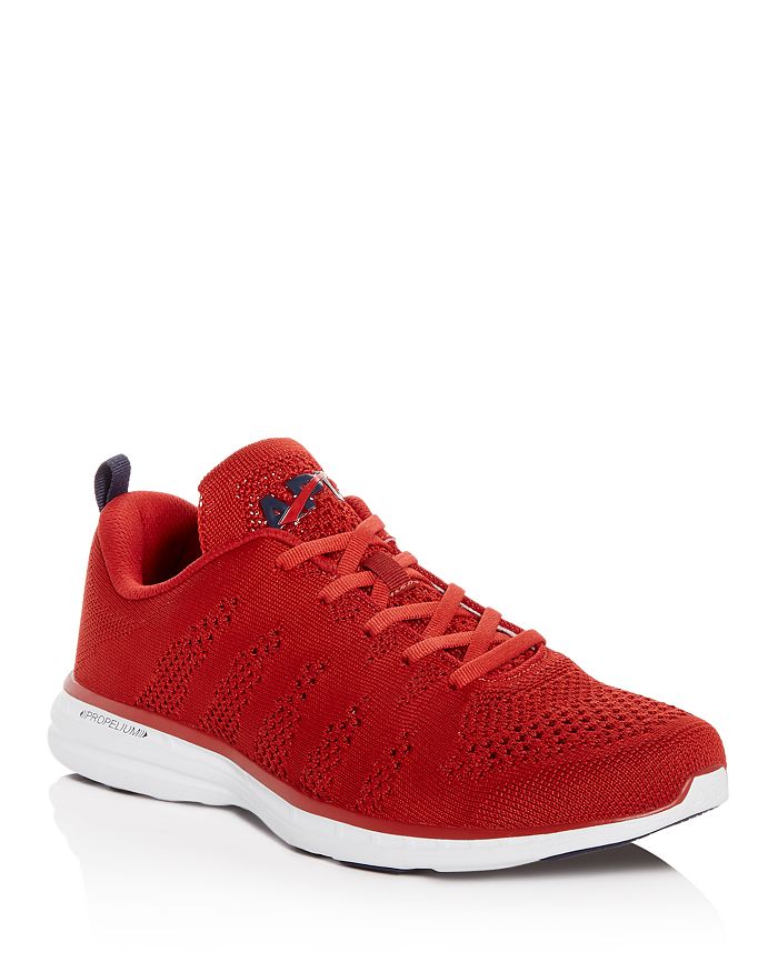 Apl Athletic Propulsion Labs Men's Techloom Pro Knit Low-top Sneakers In Red