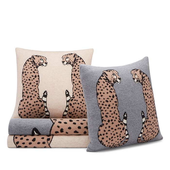 AQUA Cheetah Decorative Pillows Throws 100 Exclusive