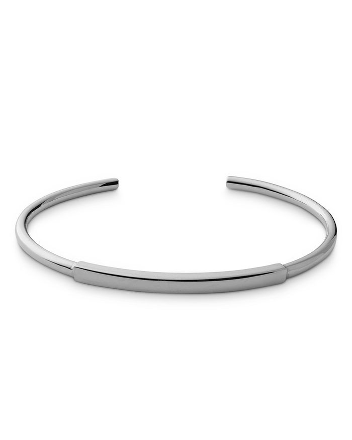Shop Miansai Id Cuff Bracelet In Sterling Silver