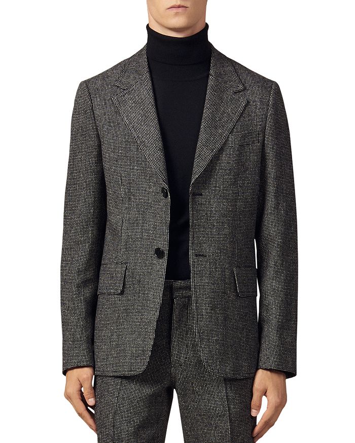 Sandro Micro-Check Slim Fit Suit Jacket | Bloomingdale's