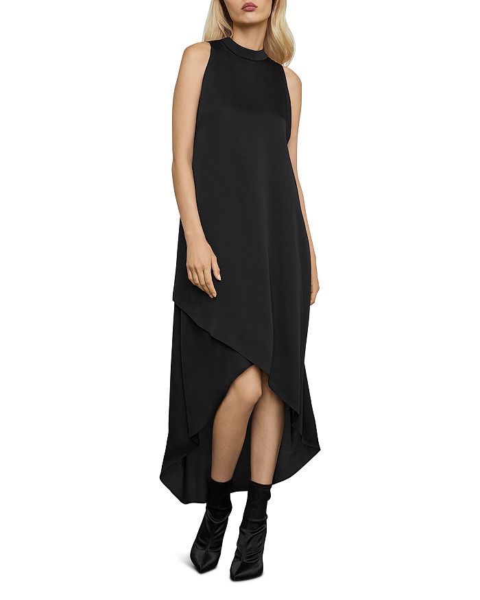BCBGMAXAZRIA Mock Neck Trapeze Dress Bloomingdale s