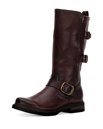 frye veronica shearling boots
