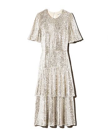 Whistles Arabelle Sequined Midi Dress | Bloomingdale's