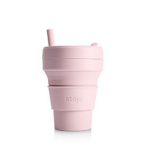 Condition photo showing Brand New for stojo 16oz collapsible silicone travel mug - carnation