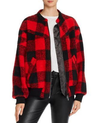 Rebecca Minkoff Womens Brenda Quilted Bomber