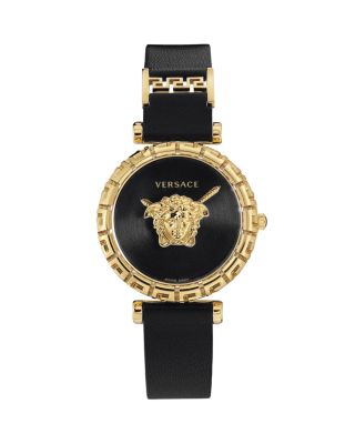 versace watch leather