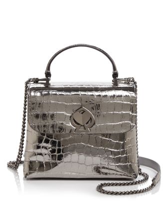 Romy Croc Embossed Chain Wallet