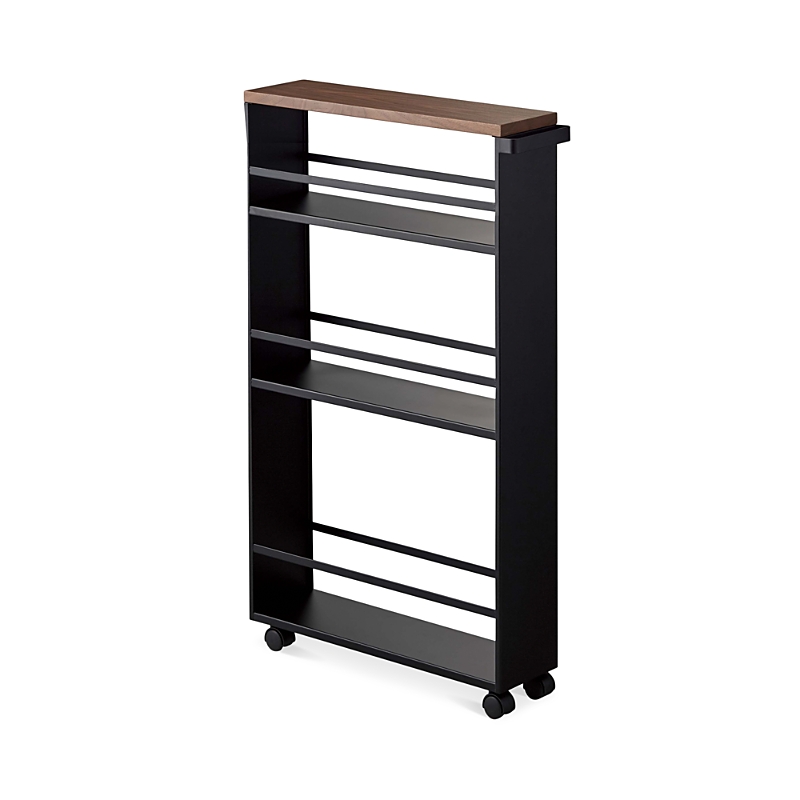 Yamazaki Steel Rolling Storage Cart in Black at Nordstrom