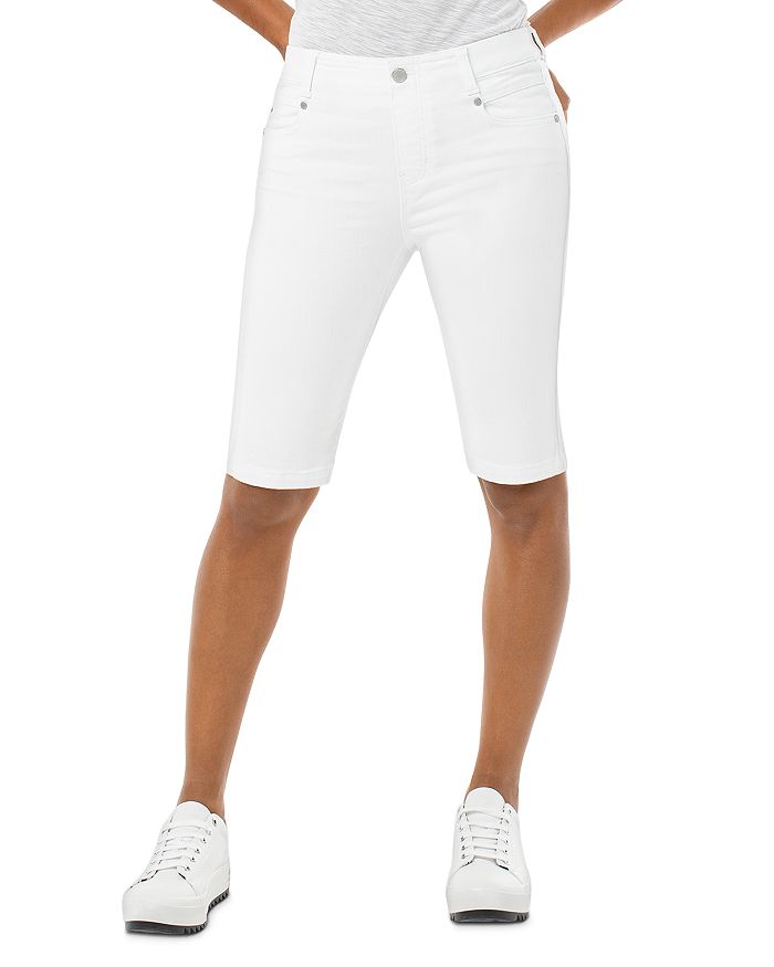 LIVERPOOL LOS ANGELES GIA SKINNY SHORTS IN BRIGHT WHITE,LM9137QY-W