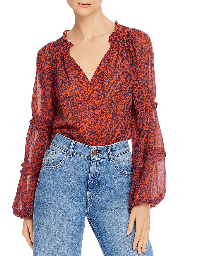 Parker Emanuel Floral Print Blouse Bloomingdale s