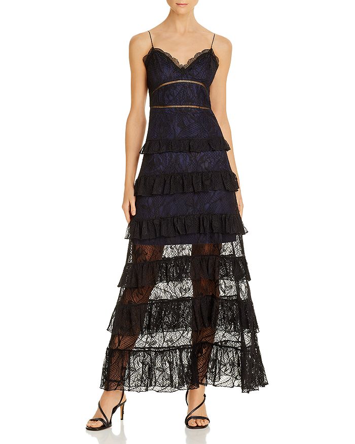 O.P.T Noelle Tiered Lace Gown | Bloomingdale's