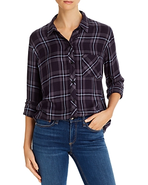 Rails Hunter Plaid Shirt In Gray Midnight Sky