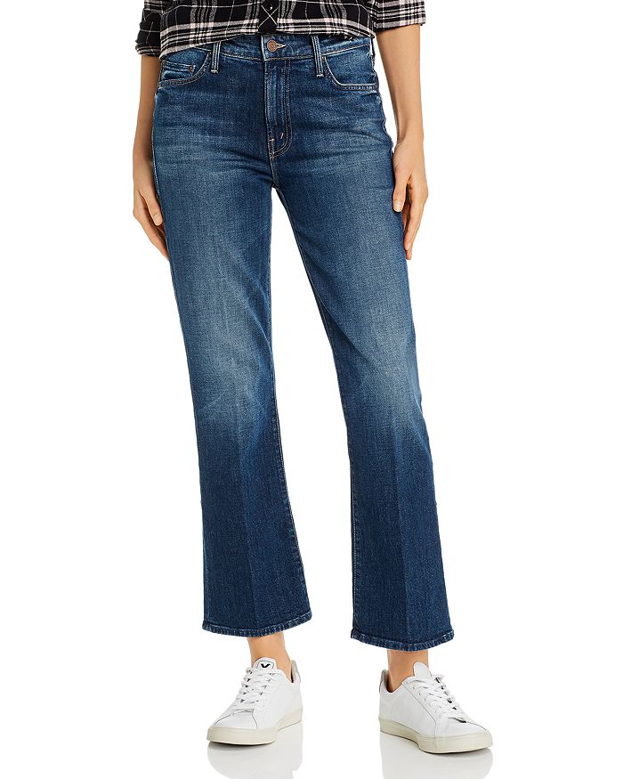 MOTHER THE OUTSIDER ANKLE FLARE JEANS IN ROASTING NUTS,1537-624