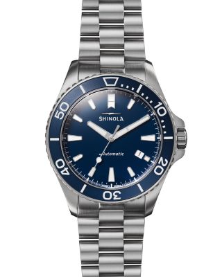 Shinola - Blue Monster Link Bracelet Watch, 43mm