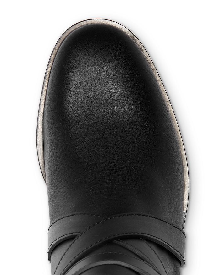 salvatore ferragamo gancini leather knee high boots