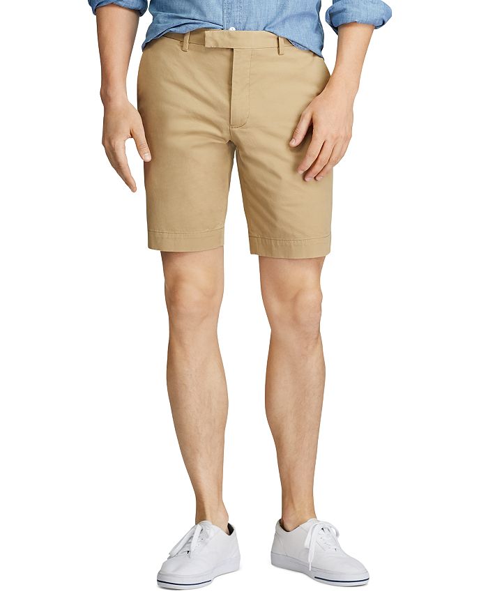 Polo Ralph Lauren Stretch Slim Fit Twill Shorts In Luxury Tan