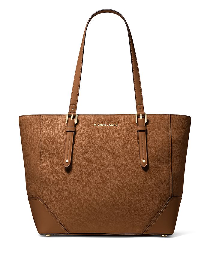 Top 65+ imagen michael kors large leather tote