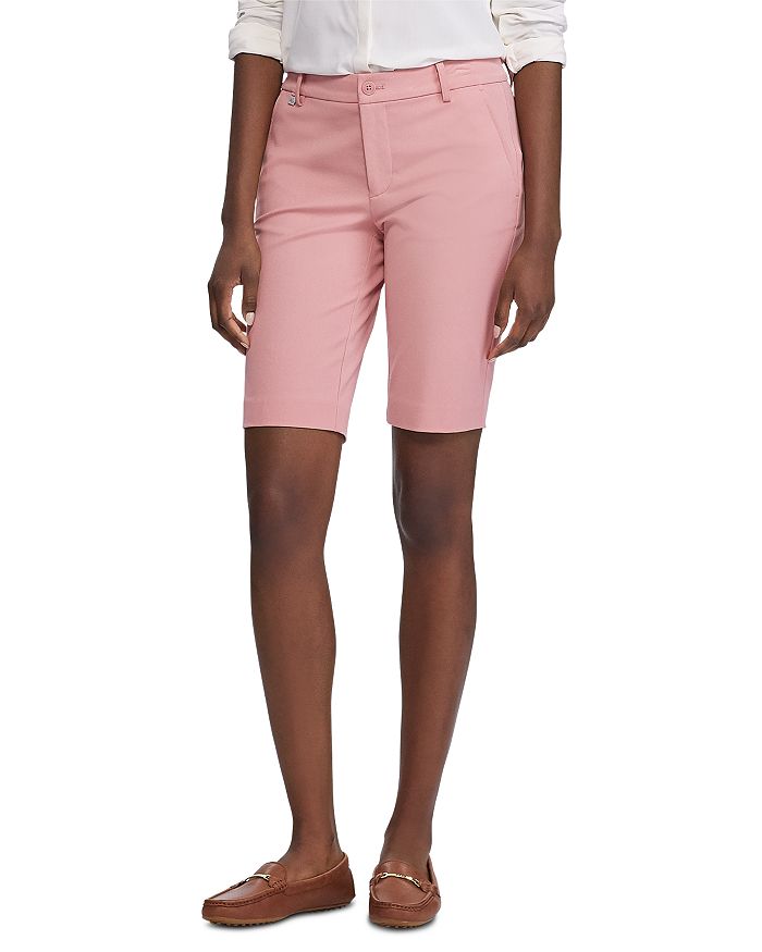 Ralph Lauren Lauren  Twill Bermuda Shorts In Apricot