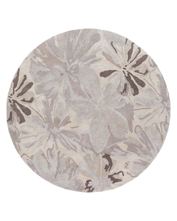 Shop Surya Athena Ath-5135 Round Area Rug, 8' X 8' In Taupe