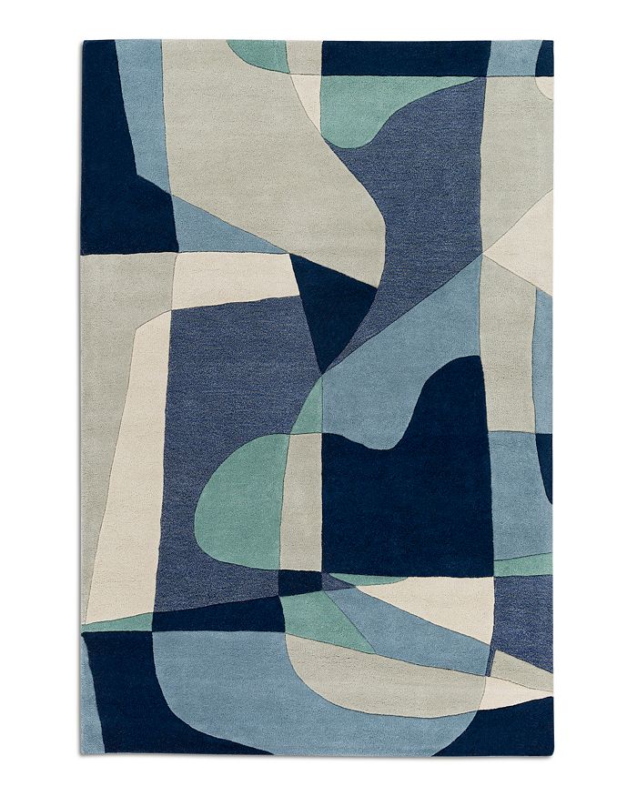 Surya Forum Fm-7195 Area Rug, 4' X 6' In Teal