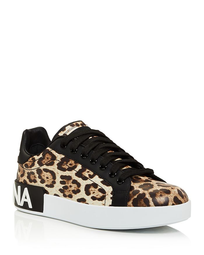 Dolce & Gabbana Women's Leopard Print Low-Top Sneakers