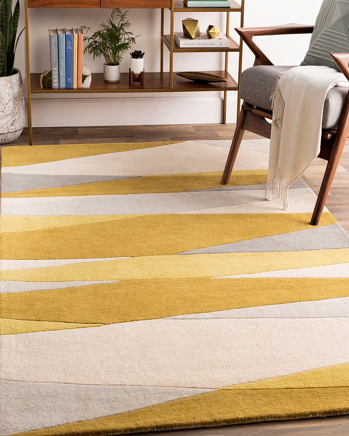 Shop Surya Forum Fm-7203 Area Rug, 4' X 6' In Cream / Yellow