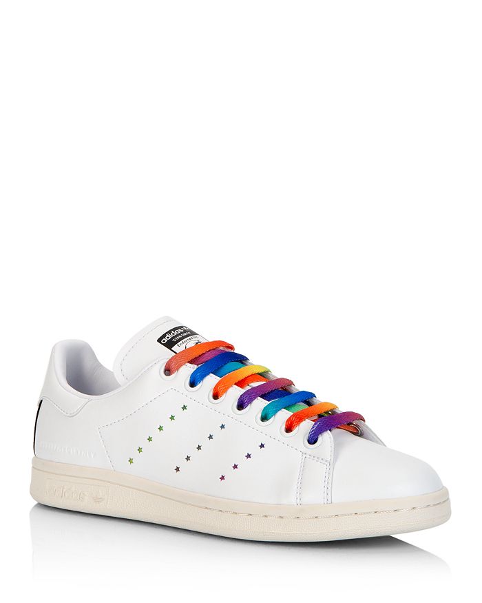 Stella Mccartney X Air Originals Stan Smith Rainbow Laces Sneakers In Ftwwht/cblack/cwhite 