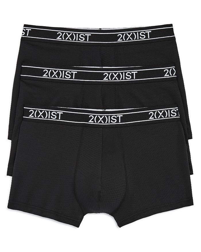 2(x)ist Honeycomb Boxer Briefs - Pack Of 3 In Black