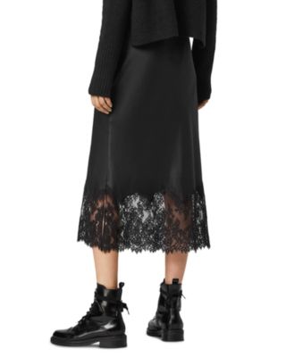THEREDTHREAD S lace trim suit skirt サイズS THEREDTHREAD / ザレッドスレッド】S lace trim suit skirt