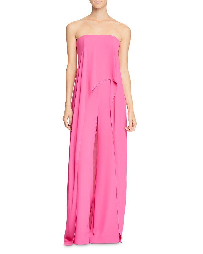 HALSTON Strapless Skirted Jumpsuit | Bloomingdale's
