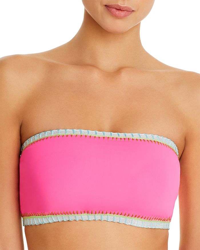 Platinum Inspired By Solange Ferrarini Bandeau Bikini Top - 100% Exclusive In Hot Pink