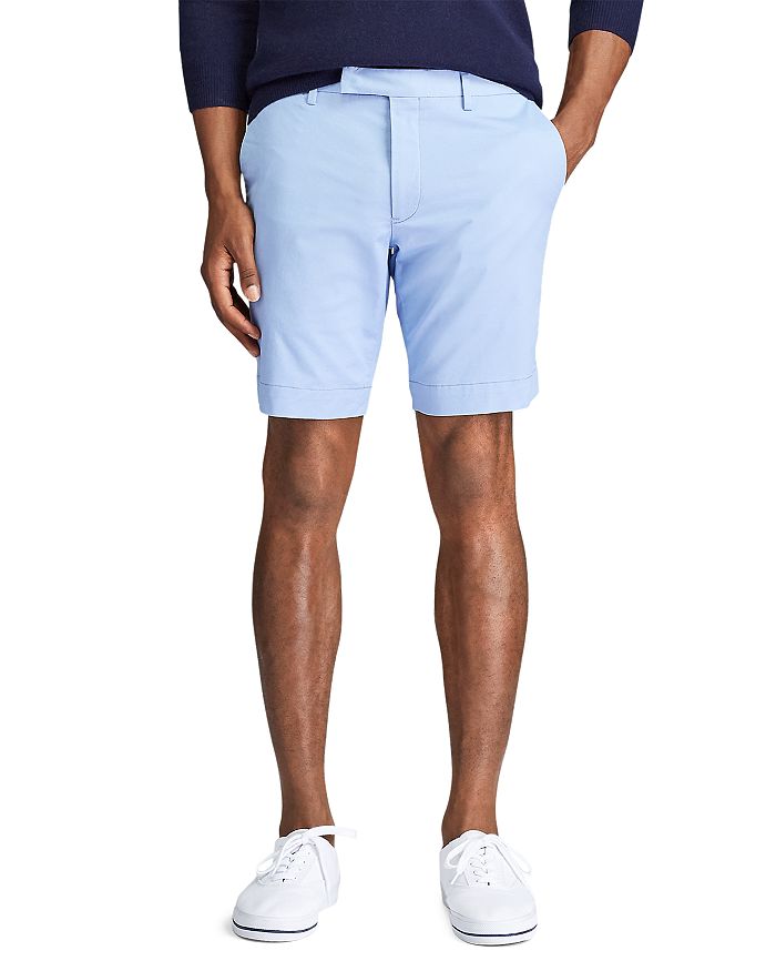 Polo Ralph Lauren Stretch Slim Fit Twill Shorts In Dress Shirt Blue