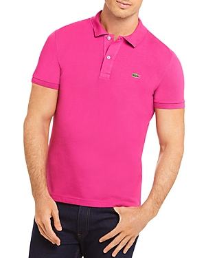 Lacoste Petit Pique Slim Fit Polo Shirt In Gala