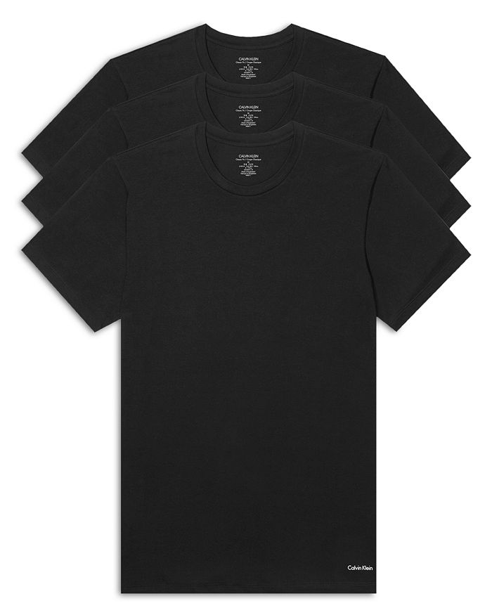 Shop Calvin Klein Short-sleeve Crewneck Tee - Pack Of 3 In Black