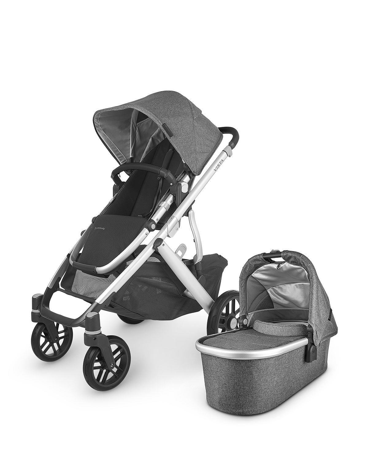 Photo 1 of Vista V2 Stroller - Jordan (Charcoal/Silver/Black Leather)
