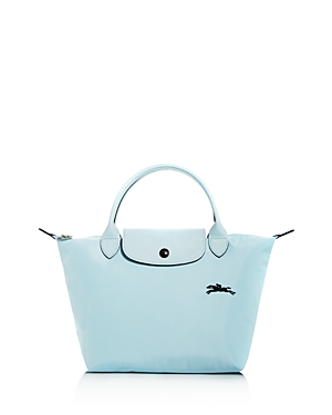 Longchamp Le Pliage Club Small Nylon Travel Bag In Cloud Blue/silver