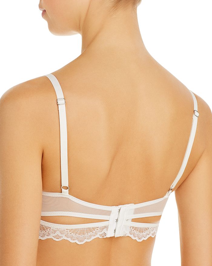 Shop Thistle & Spire Kane V-wire Lace Bra In Ivory