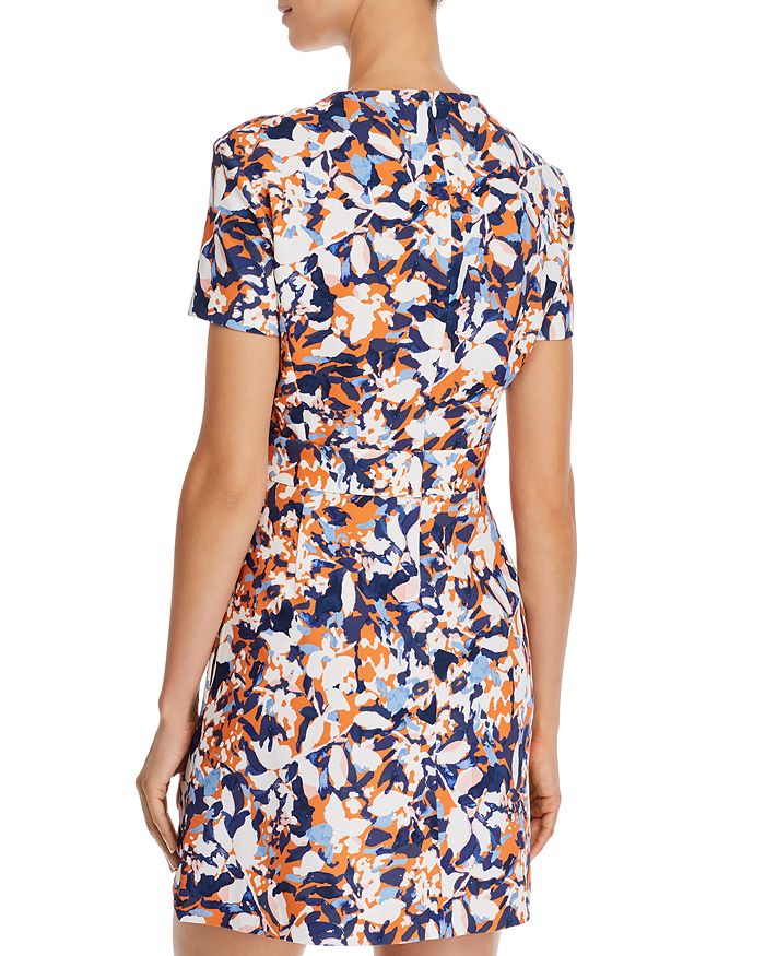 FRENCH CONNECTION ENID ABSTRACT FLORAL PRINT MINI DRESS