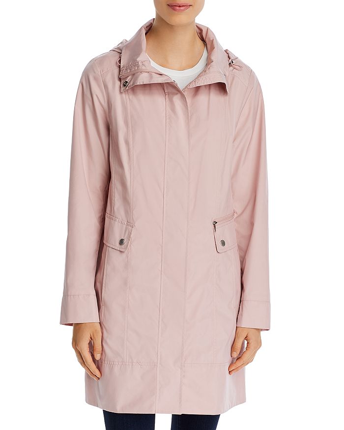 Cole Haan Travel Packable Rain Jacket In Canyon Rose