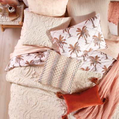 Velvet Tassles Decorative Pillow, 12&amp;quot; x 20&amp;quot;