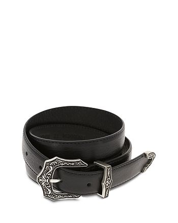 Citroen mond Handelsmerk The Kooples Men's Western-Style Buckle Leather Belt | Bloomingdale's