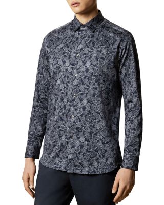 Ted Baker - FORSURE Paisley Slim Fit Button-Down Shirt