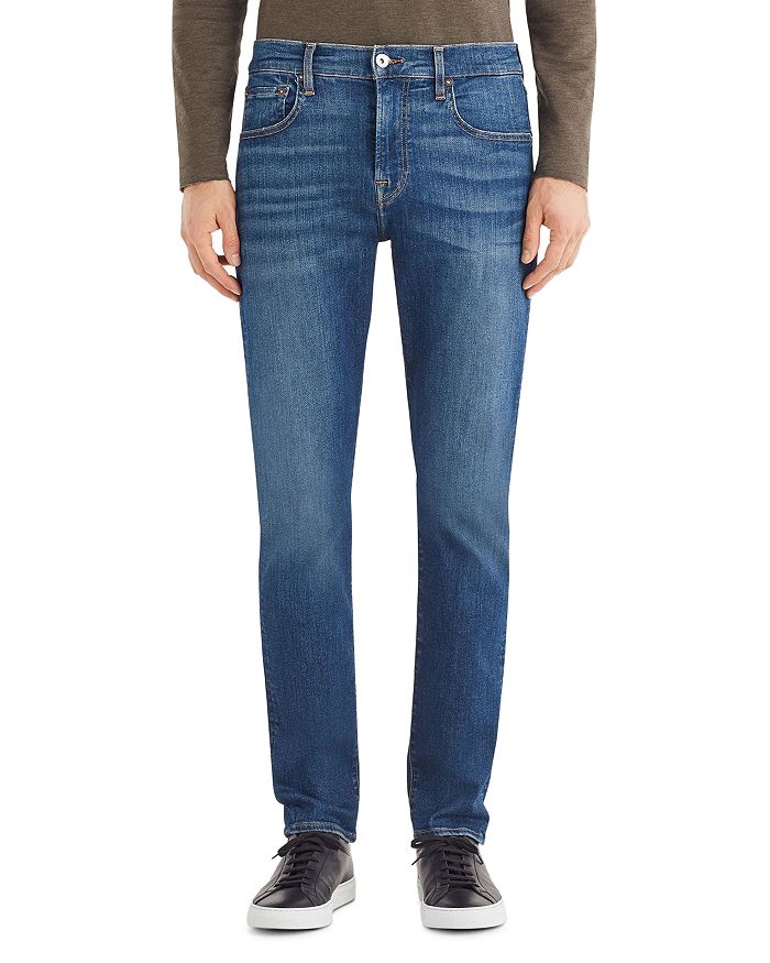 7 FOR ALL MANKIND ADRIEN LUXE SPORT TAPERED FIT JEANS IN DELOS,AT0165052P