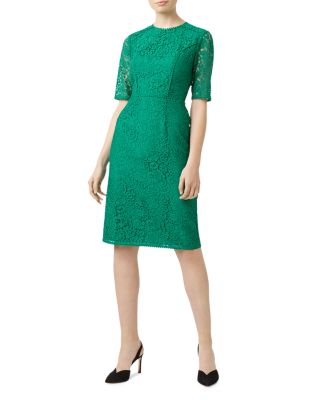 hobbs green floral dress