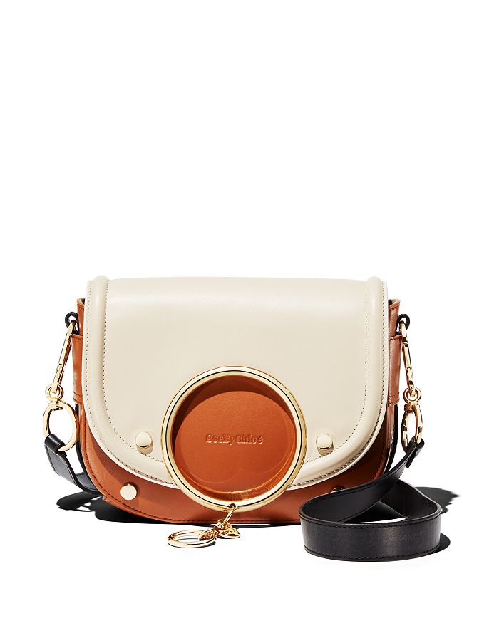 SEE BY CHLOÉ SEE BY CHLOE MARA COLOR-BLOCK LEATHER CROSSBODY,S19WSA29630
