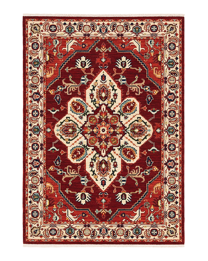 Oriental Weavers Lilihan 5502c Runner Area Rug, 2'6 X 12' In Red/ivory