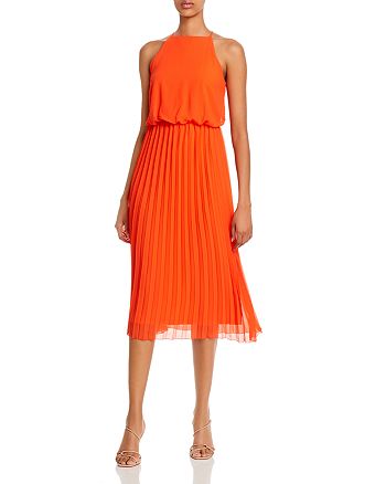 Sam Edelman Pleated-Skirt Midi Dress | Bloomingdale's