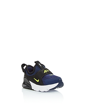 Nike Kids' Unisex Air Max 270 Extreme Slip-on Sneakers - Walker, Toddler In Midnight Navy/lemon Venom