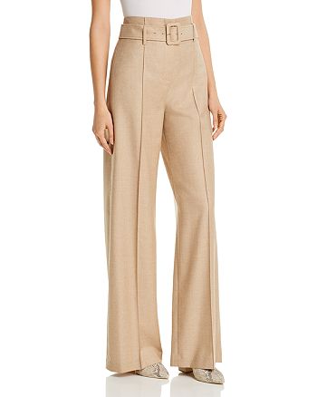 Theory Belted Wide-Leg Pants | Bloomingdale's